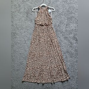 INC International Concepts Leopard Print Maxi Dress - Tan & Black